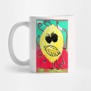 Neon Angry Lemon Mug